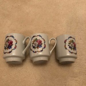 Antique cappuccino cups